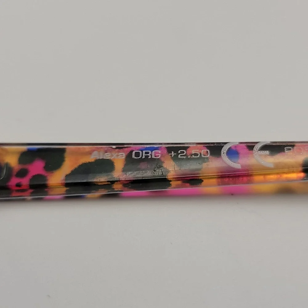 Sight‎ Station Alexa Reading Glasses +2.50 PLO715 Black Pink Leopard 58 PD